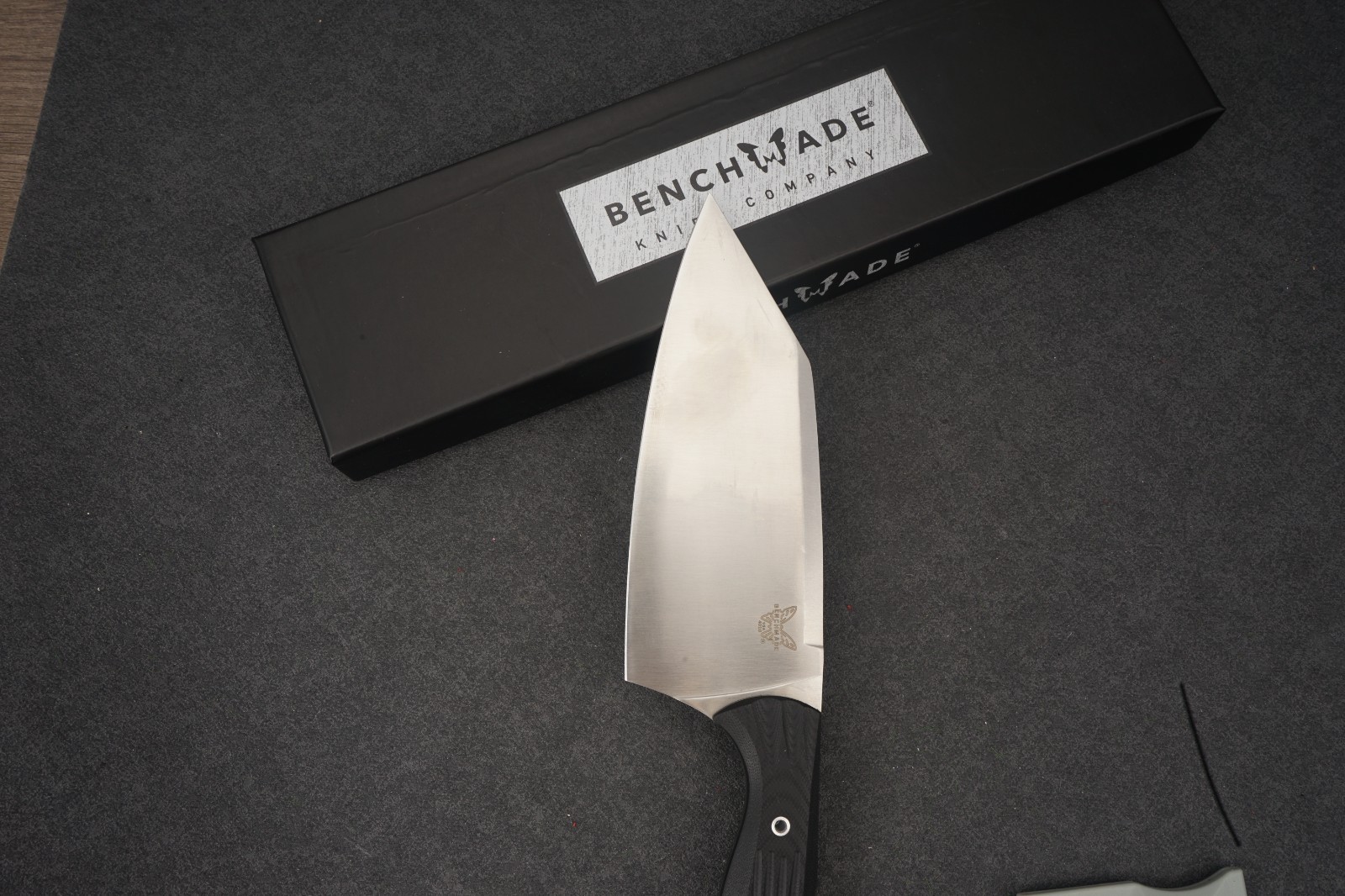 Benchmade 4010 Station Knife CPM-154 Black Handle Fixed Blade w/ Sheath