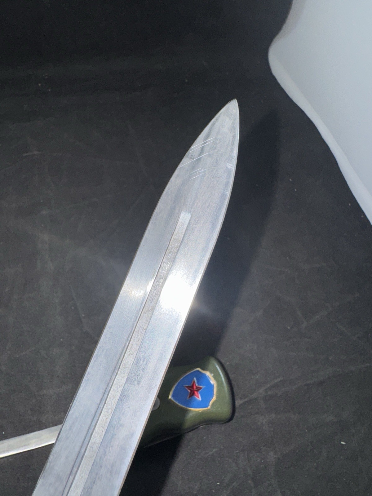 CHINESE PRC POLICE DAGGER RETRACTABLE BLADE Safety Knife Rare