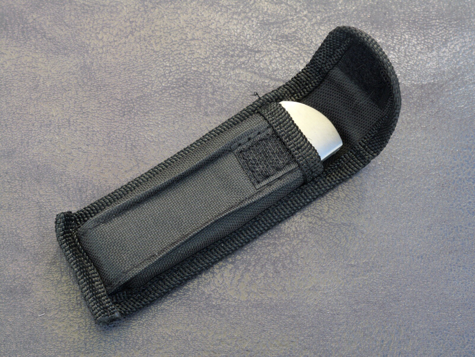 4” Classic Pocket Knife Metal Wood Handle Nylon Sheath 3” Blade Sharp Manual