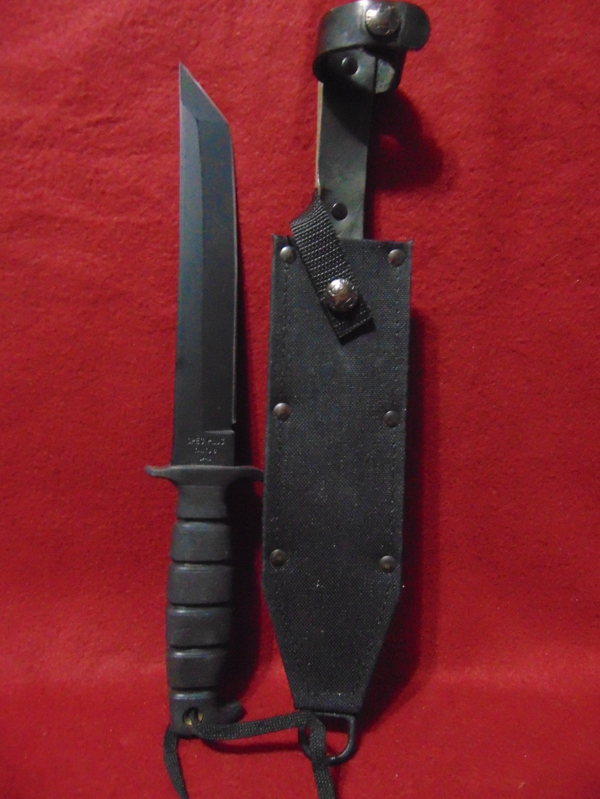 SPEC PLUS TANTO 8 SP-13 Military Combat Knife w/ Original Sheath Ontario USA NEW
