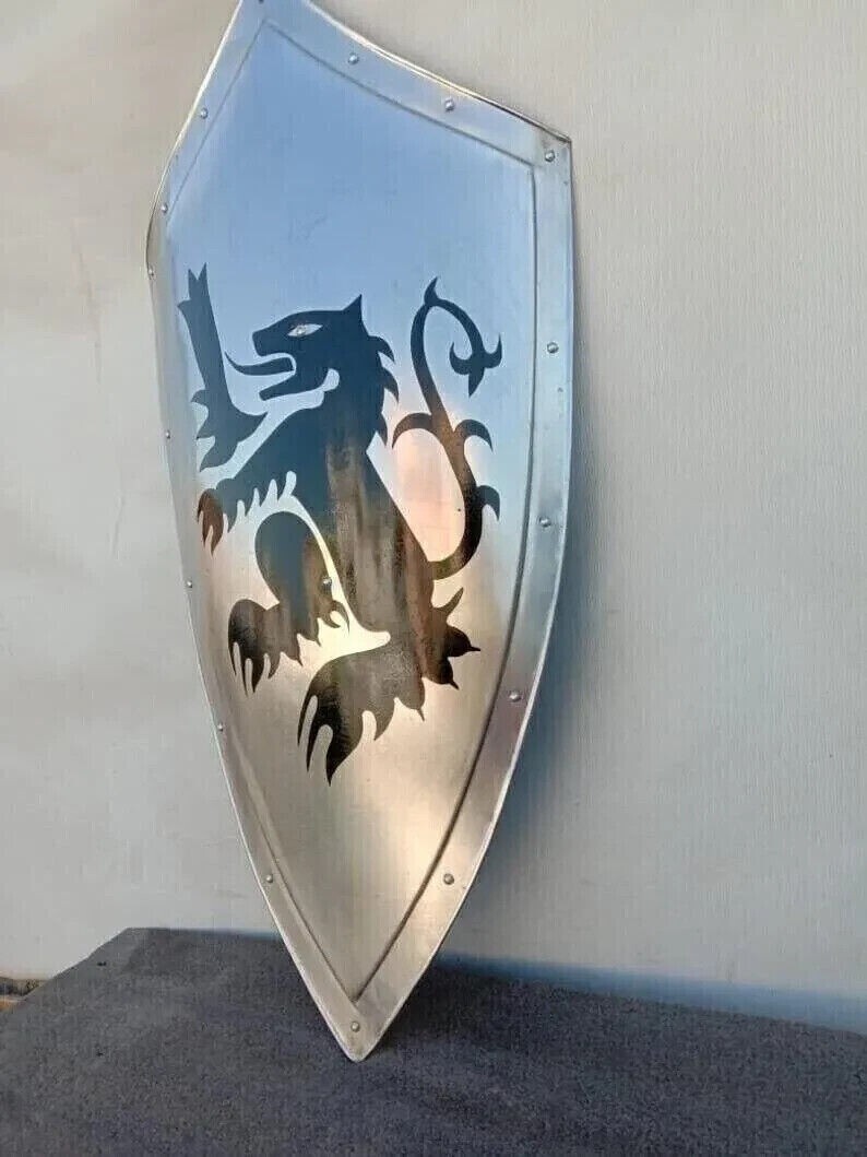 Medieval Templar Knight Dragon Battle Cosplay Reproduction armor shield 26″