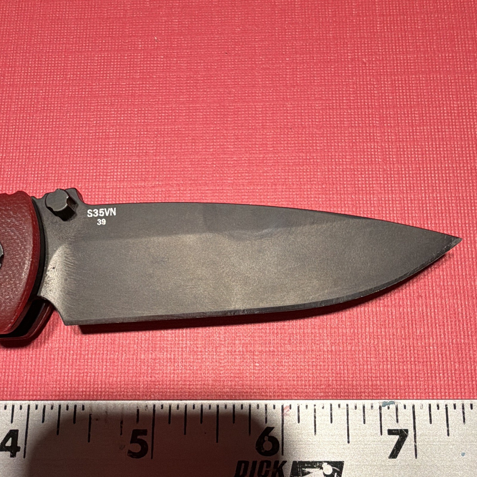 Southern Grind Spider Monkey CPM S35VN Drop Point Red G10 Handle Zac Brown