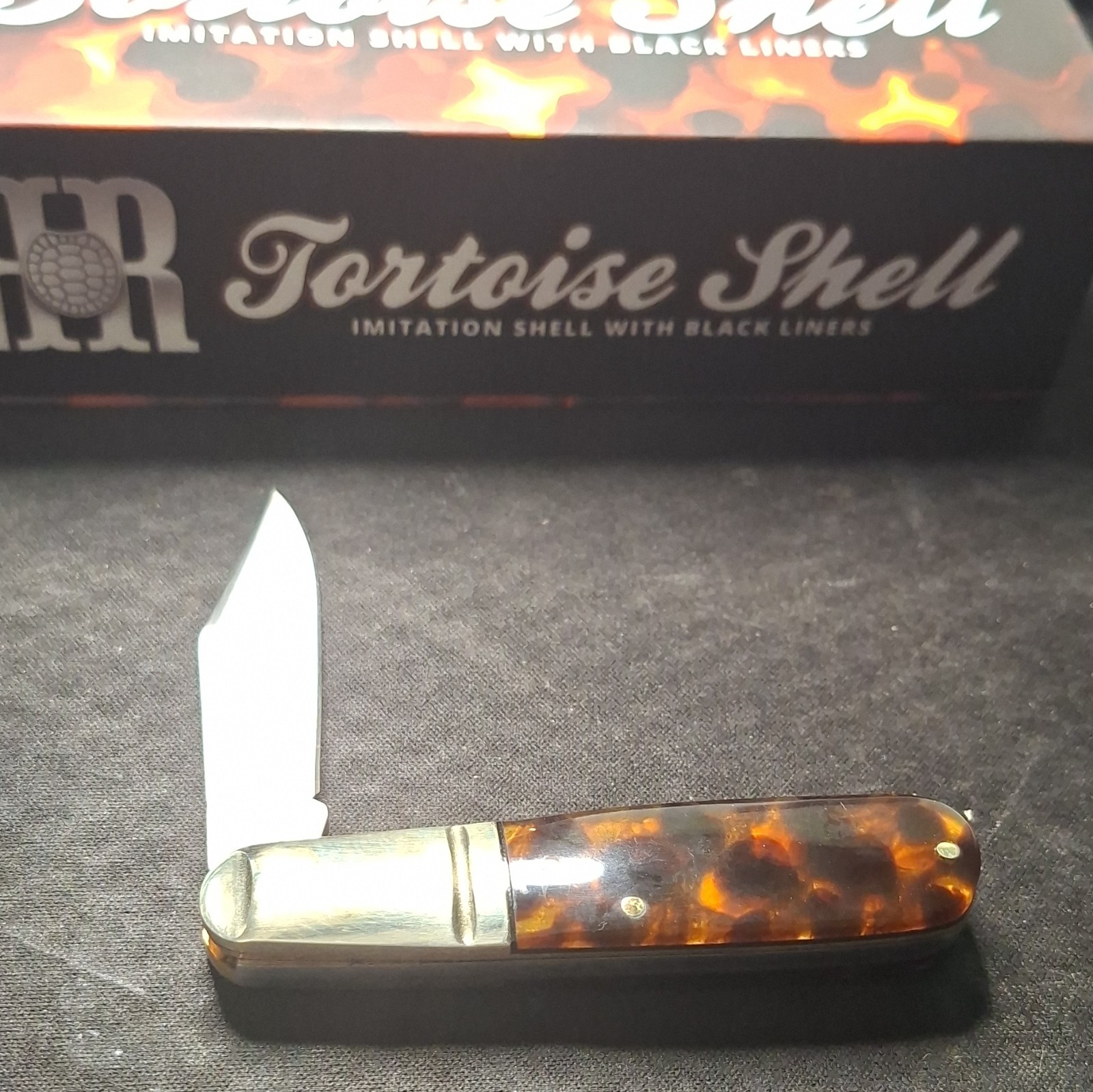 Rough Ryder Tortoise Shell Pocketknife SS Clip Point Under 2.75in Slipjoint