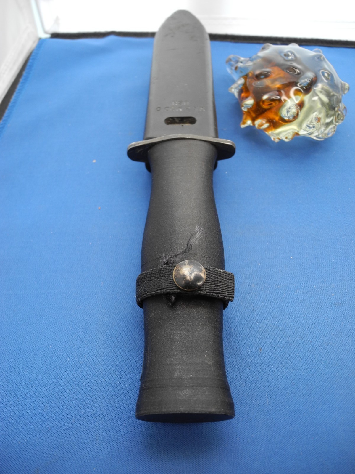 UNITED STATES NAVY MK 3 MOD 0 DIVERS KNIFE, DIVING KNIFE WITH SHEATH 2V376