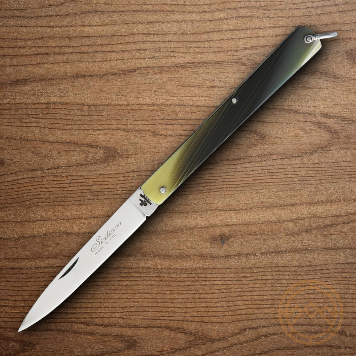 Fraraccio Knives Siciliano Folding Knife 3.5″ Stainless Steel Blade Horn Handle