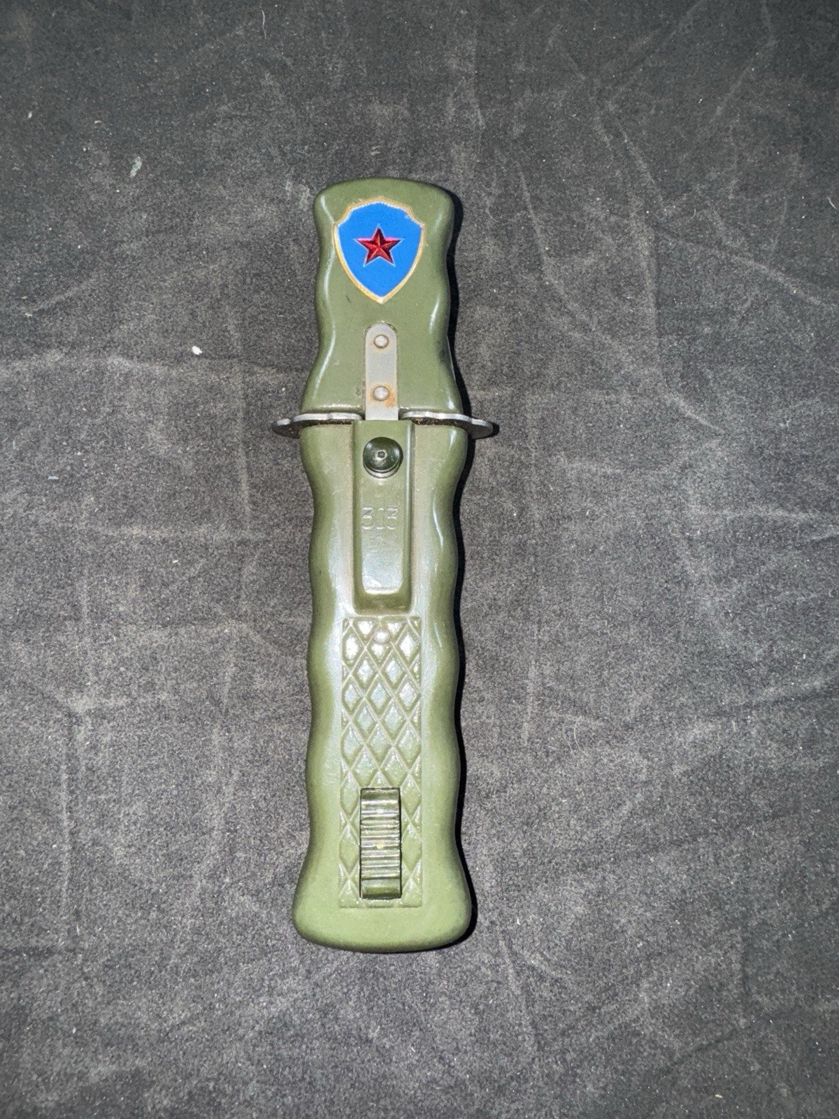 CHINESE PRC POLICE DAGGER RETRACTABLE BLADE Safety Knife Rare