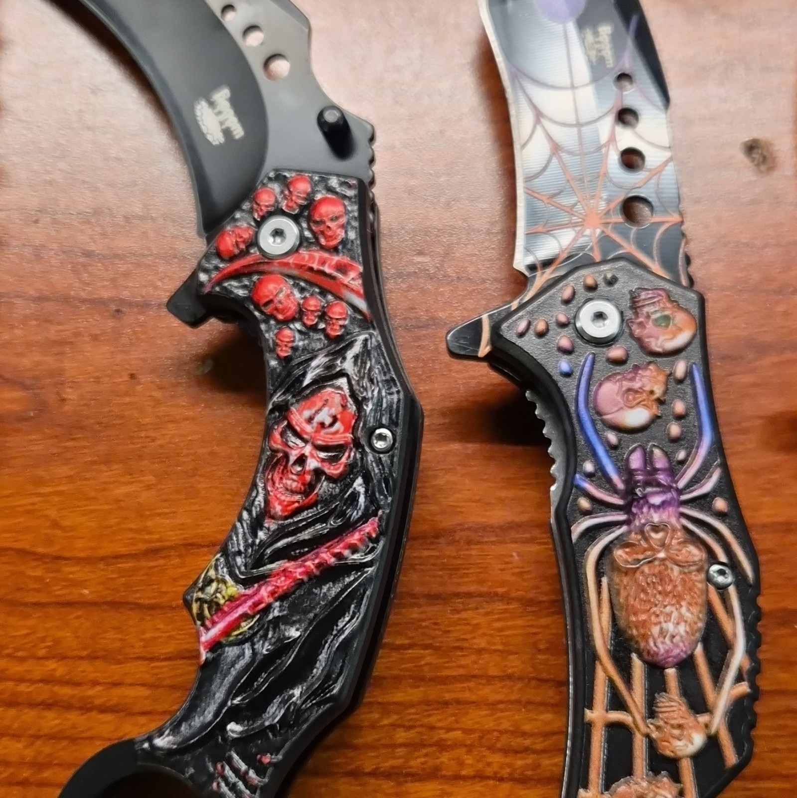 Tac-Force Lot of 5 Tactical Pocket Knives, Aluminum, 2.76-4in SS, Liner