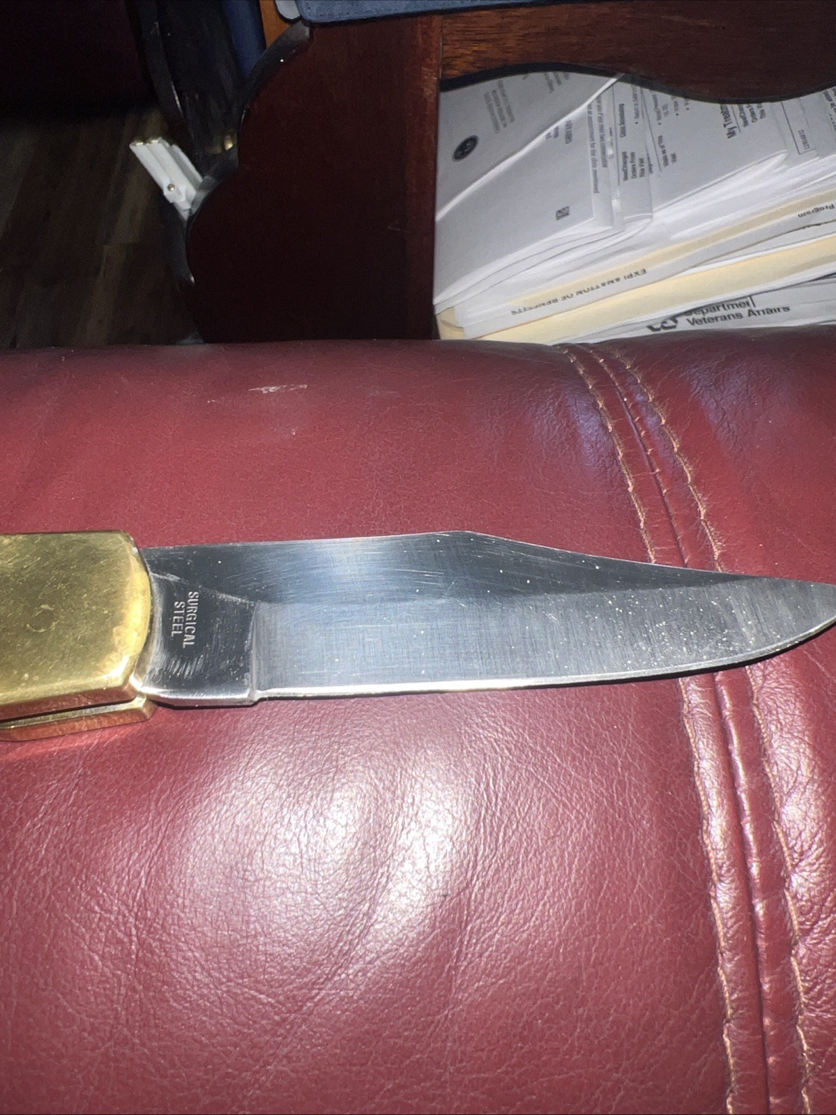 Very Rare Case XX Lock Blade 2159-LSSP Folding Knife, Sheath & Box Number 177