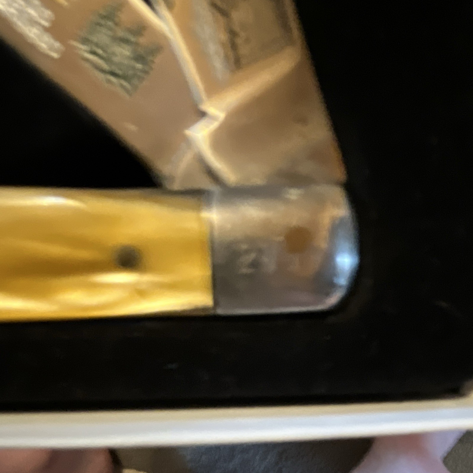 Wildlife Predators Wolf 2000 2-Blade SS Slipjoint Pocketknife Yellow Handle
