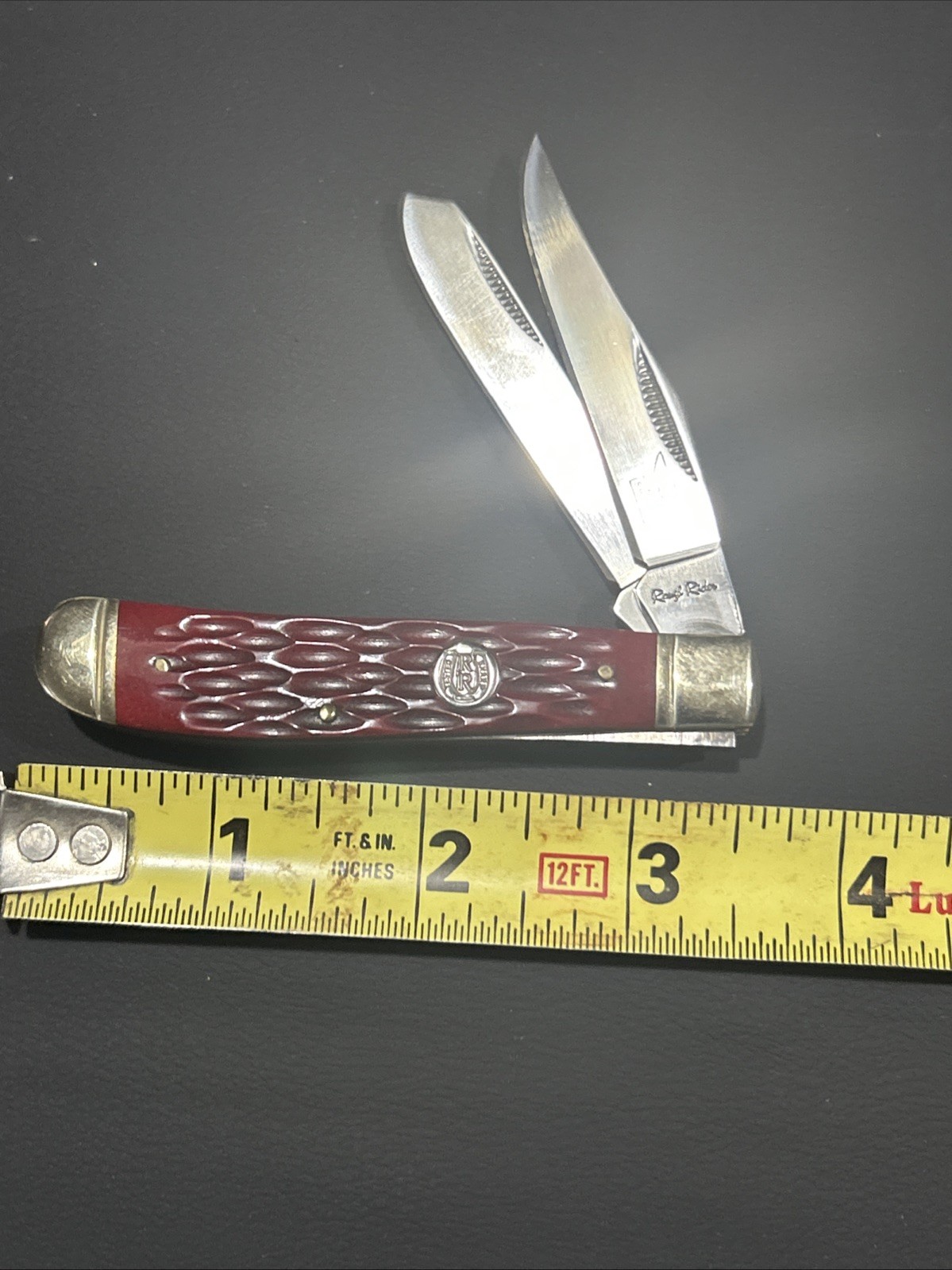 Roughrider Redbone 2-Blade Trapper RRTested 440 Razor Sharp, Steel, China,