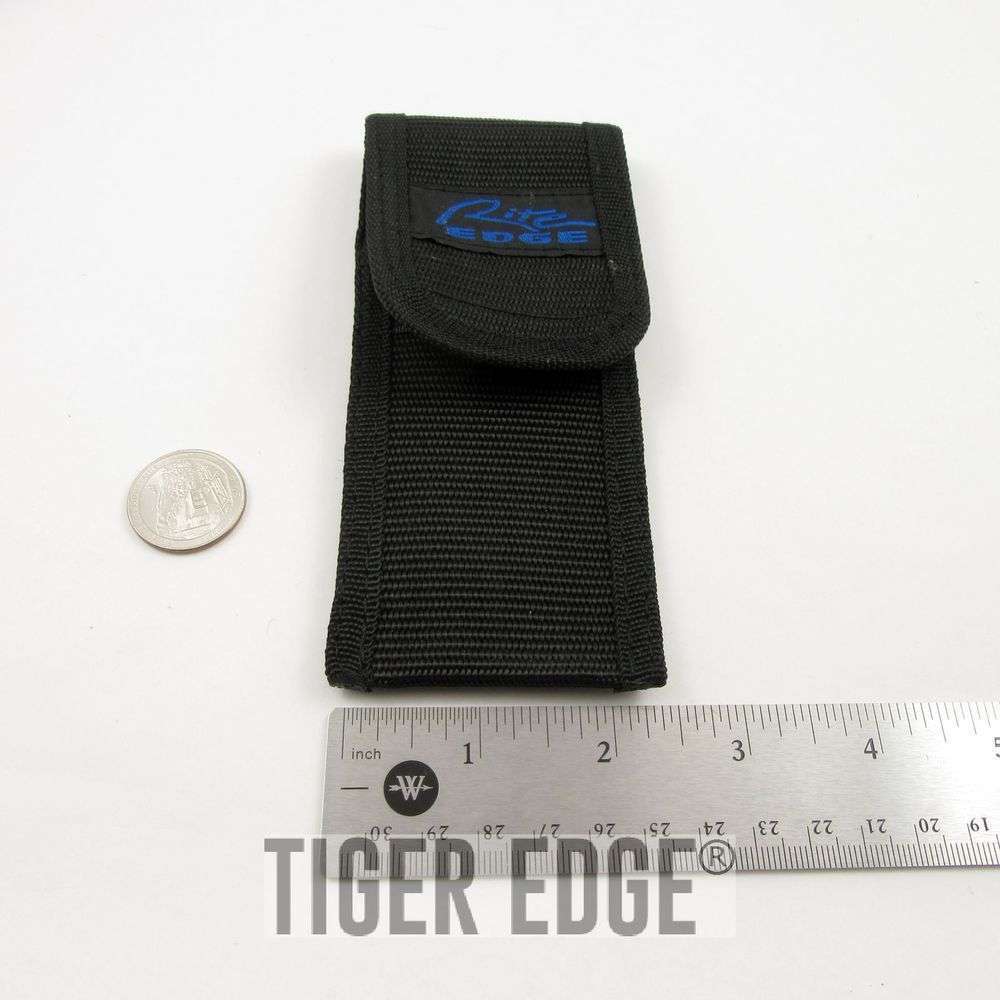 NEW Black Nylon Folding Knife Sheath Fits Up to 5″ Closed Knives Nylon Belt Loop