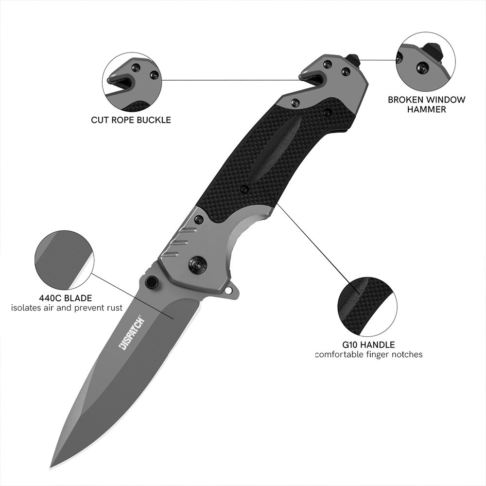 Tactical Knives Spring Opening Folding Pocket Knife with Clip Folding Knives