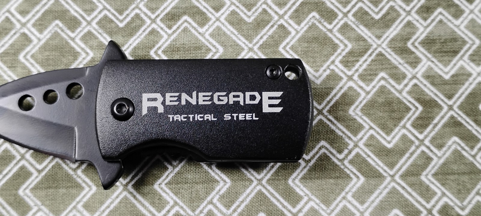Small Black Pocket Knife Money Clip – RENEGADE – Spear Blade – 3 3/4in.