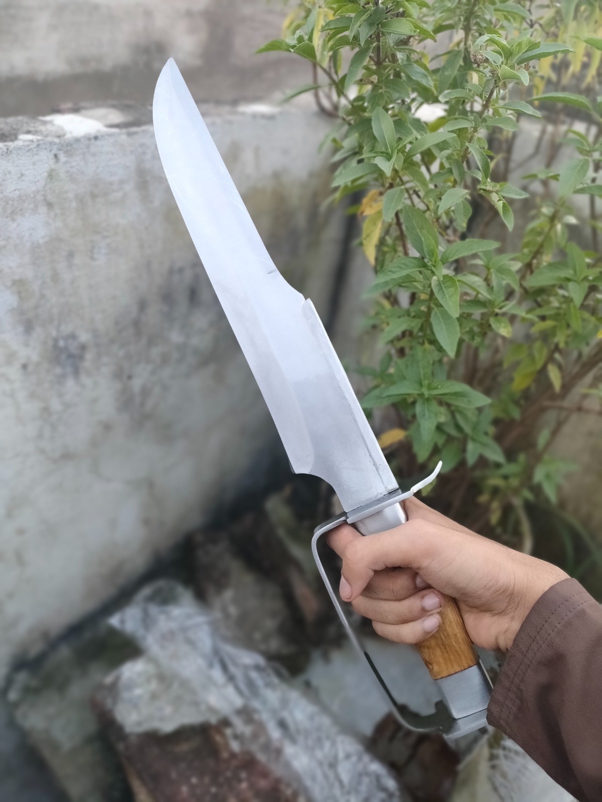 HANDMADE 18» D2 STEEL HAND FORGED HUNTING SURVIVAL KNIFE + FREE USA DUTY PAID