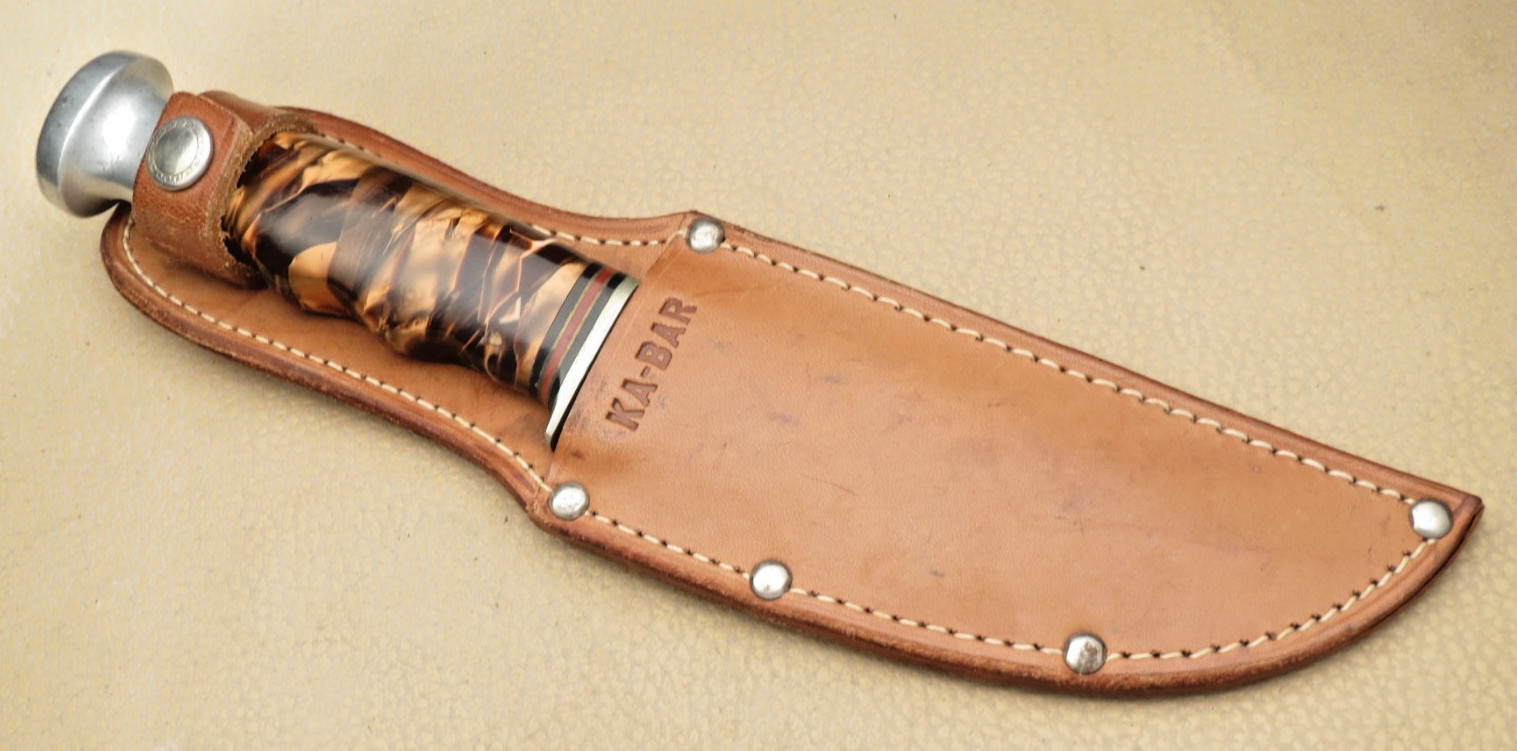 Antique 1920’s to WWII KA-BAR UNION CUTLERY Hunting Knife Great Handle – Unused