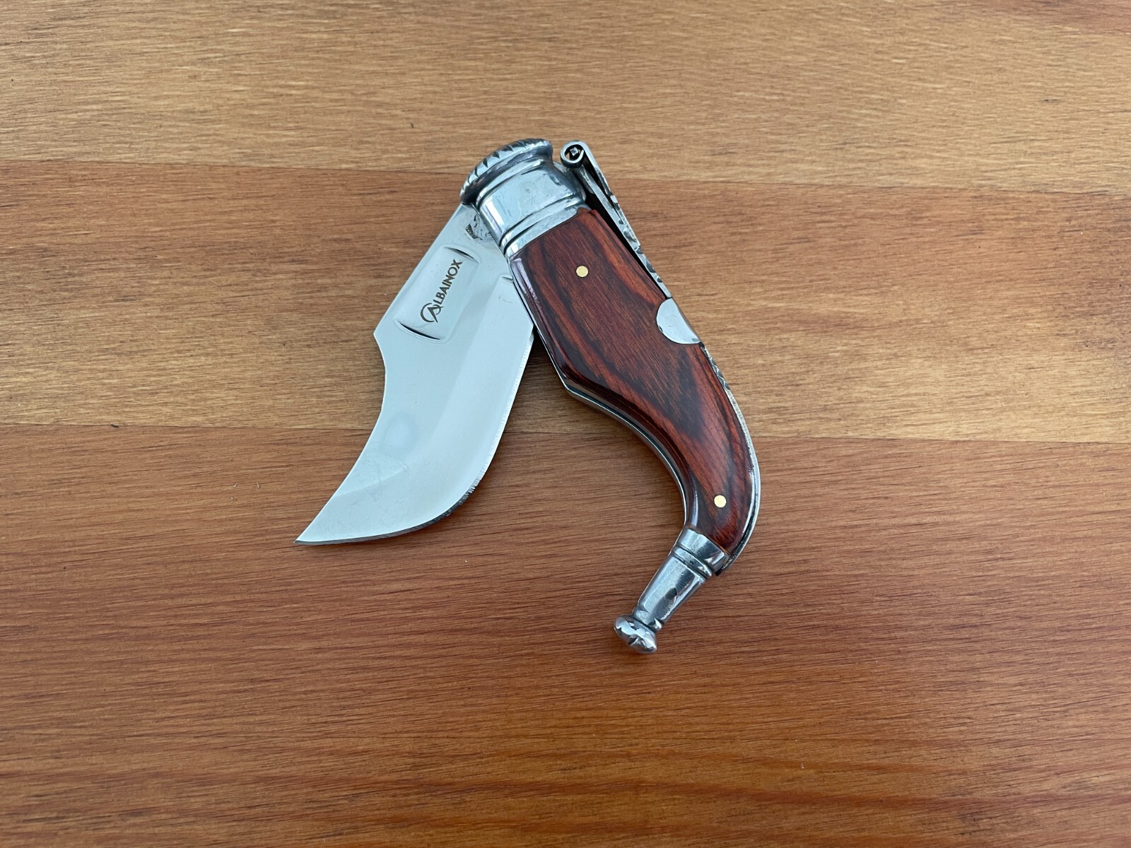 2.55” Spanish Navaja Capaora Pocket Knife Red Stamina Wood Scales – USA seller