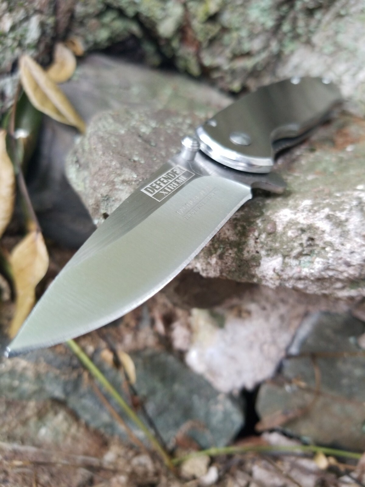 Spring Assisted Pocket Knife Metallic Gray Small Guys Ladies EDC 3CR13 👀😎😍