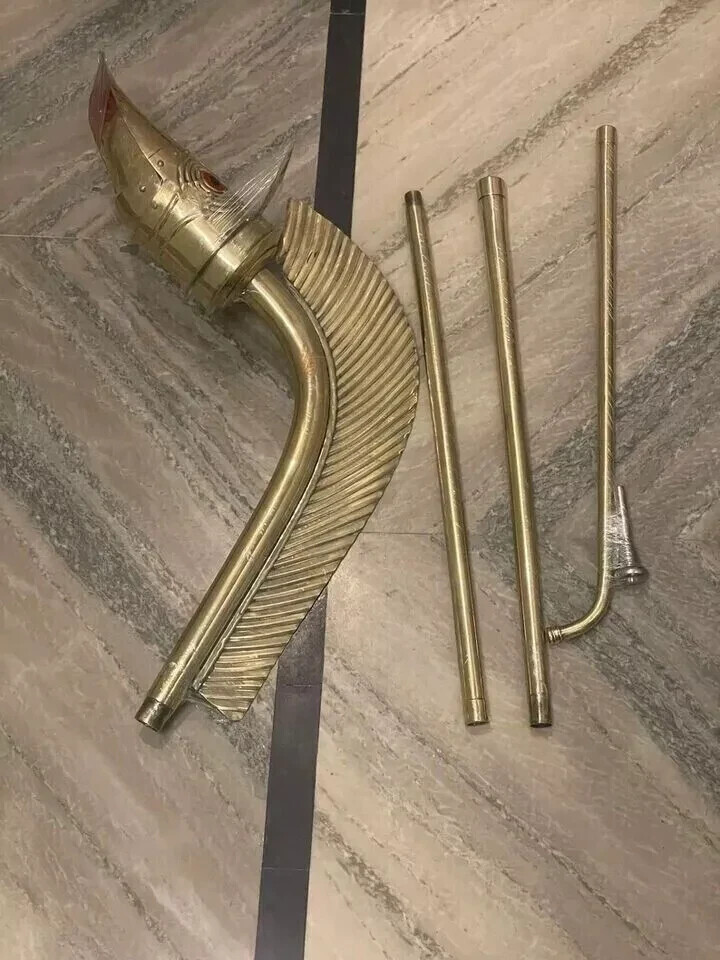 18 Gauge Brass Medieval Celtic Deskford carnyx Fully Playable/War Horn/Medieval