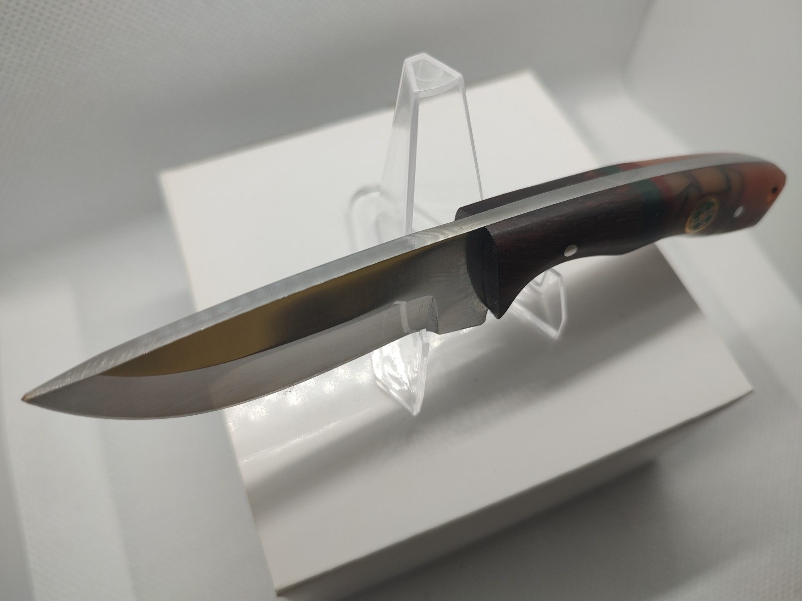 Steel Knife With Sheath…5.5 Inch Overall Length….2.75 Inch Blade