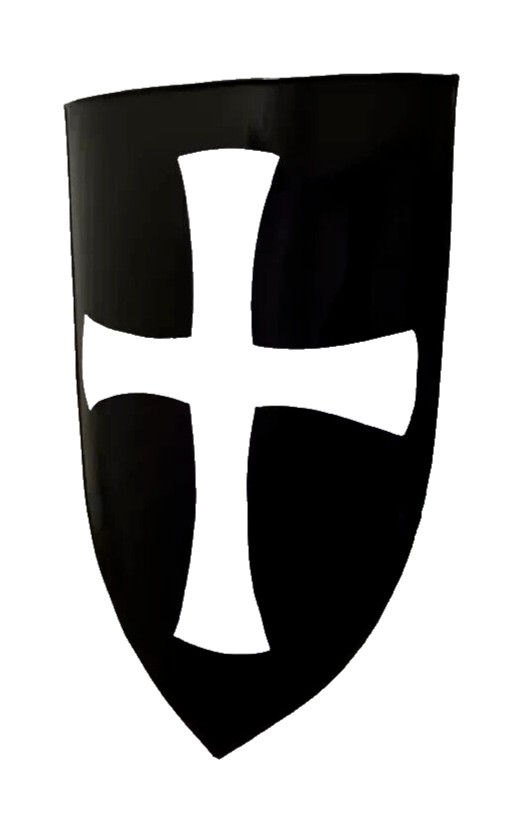 Medieval Templar Knight Battle Cosplay crusader Reproduction armor shield 24″