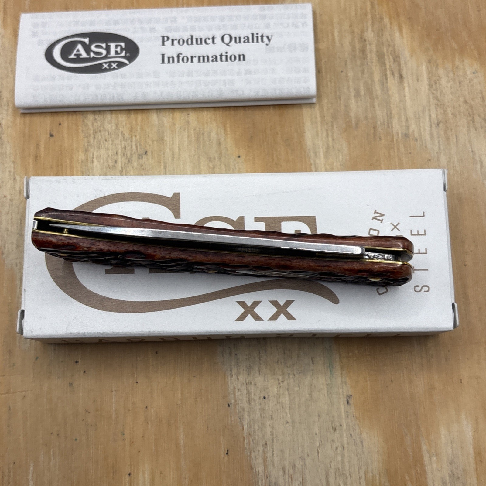 Case XX 2023 6137 Mahogany Bone Sod Buster Jr Knife New In Box