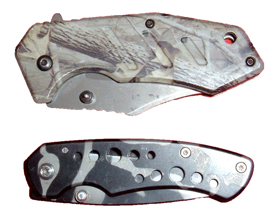 (2) Nice Camo Liner-Lock Folding Clip Knives, China ZE-3