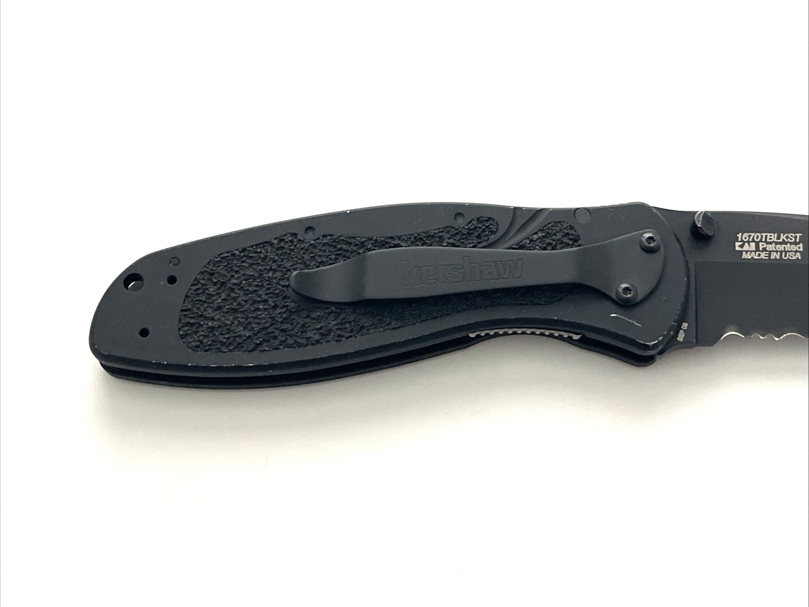 Kershaw 1670TBLKST Blur Tanto Folding Knife Sandvik 13C26 Aluminum USA 2008