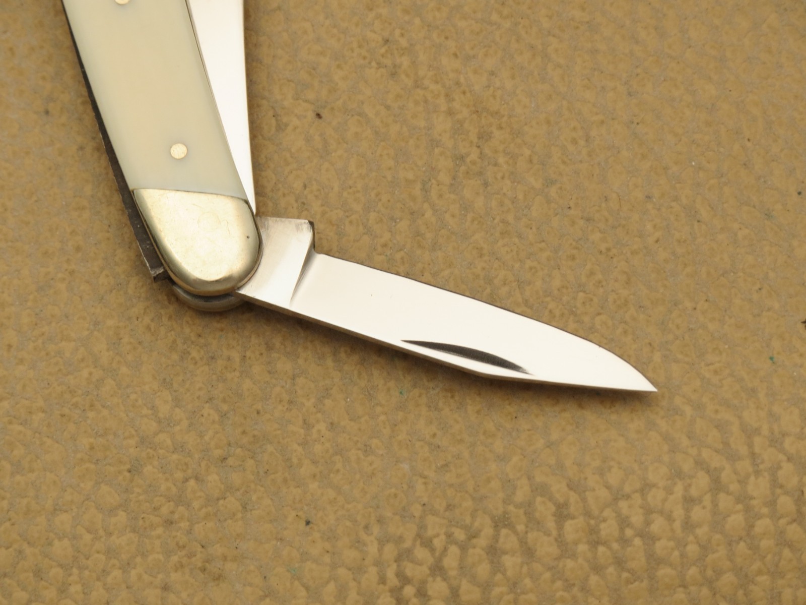 Friedrich Hartkopf Solingen Two Blade Serpentine Penknife Two-Tone Bone Handles