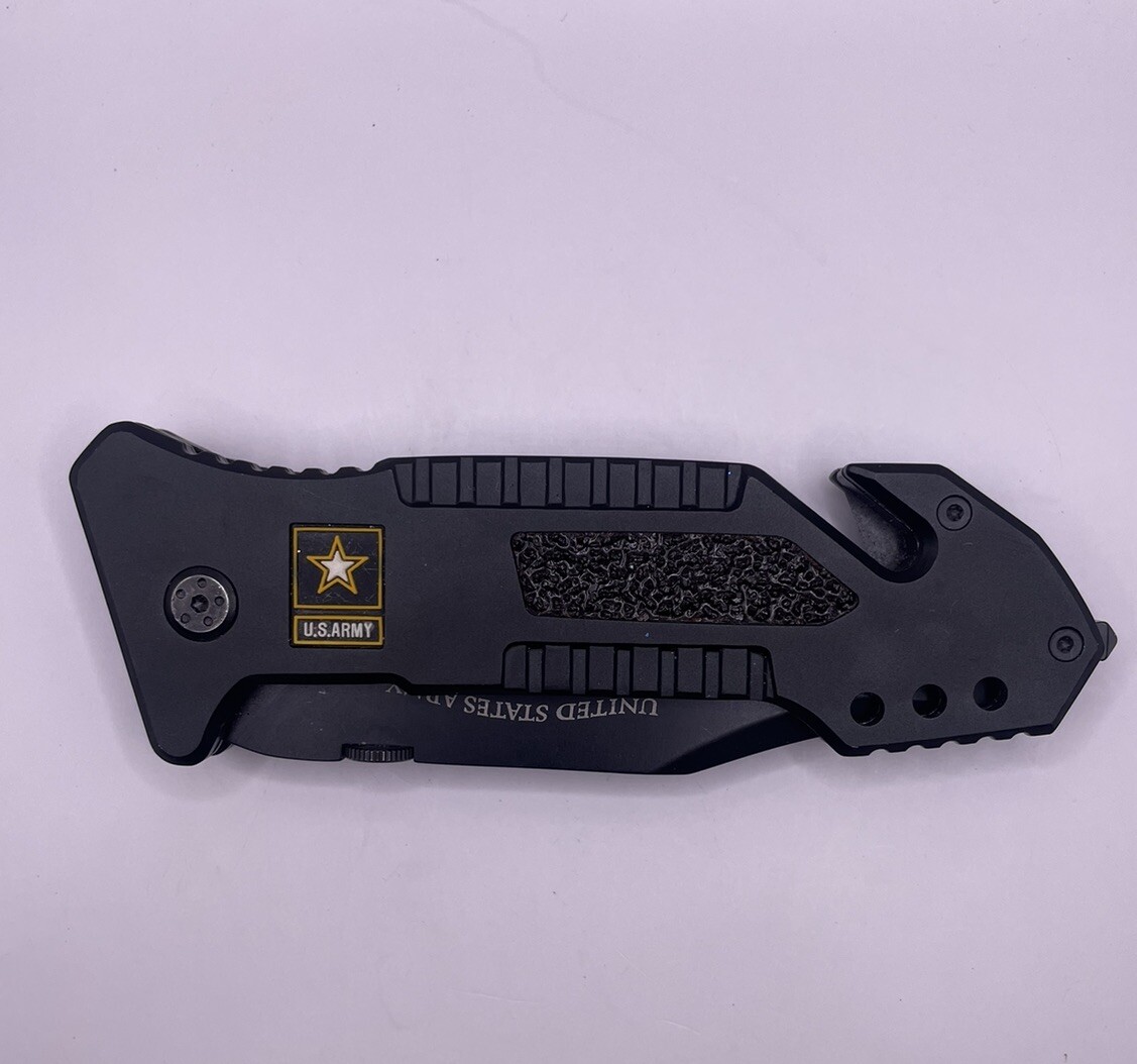HEAVY United States Army EST. 1775 Pocket Knife 4″ Blade Historical Significance