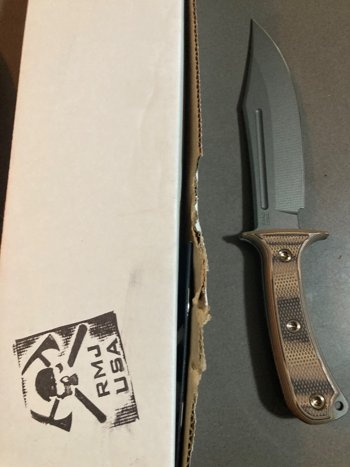 RMJ tactical jungle combat with camo g10 svales and nitro-v steel