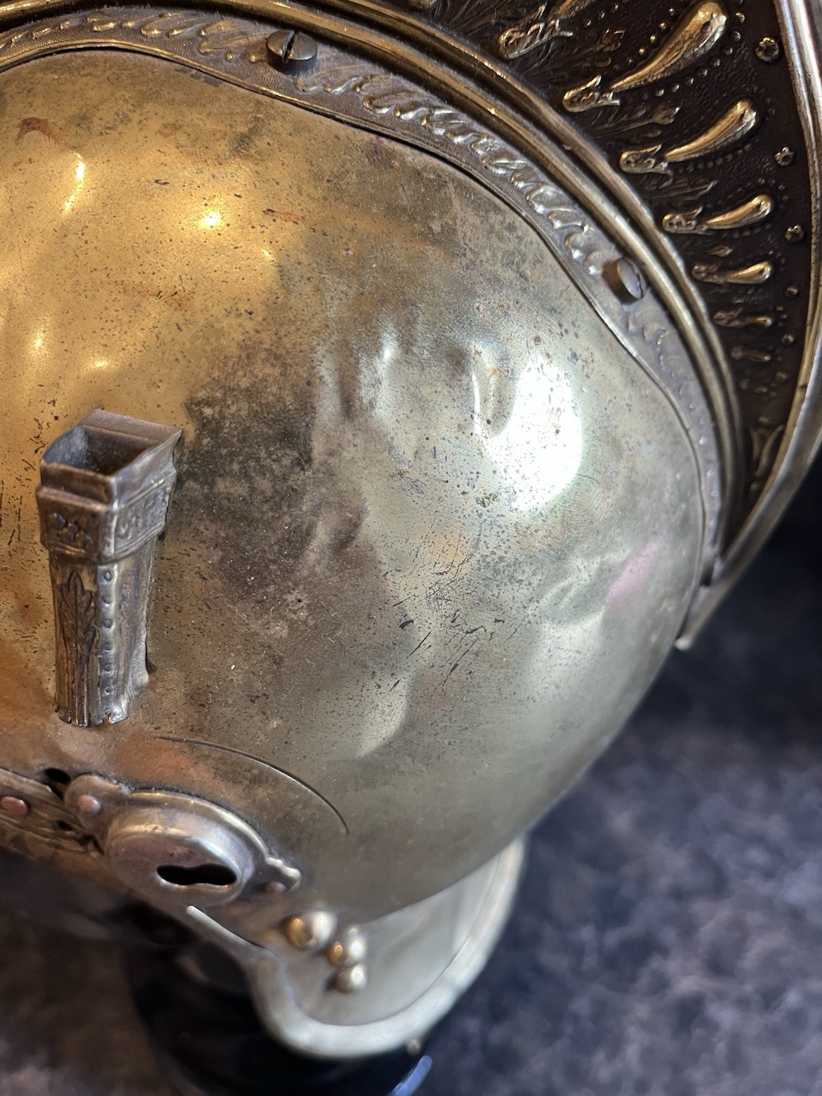 French Cuirassier Helmet Model 1874? Gendarmerie? 1825 Transformed Fire Brigade?
