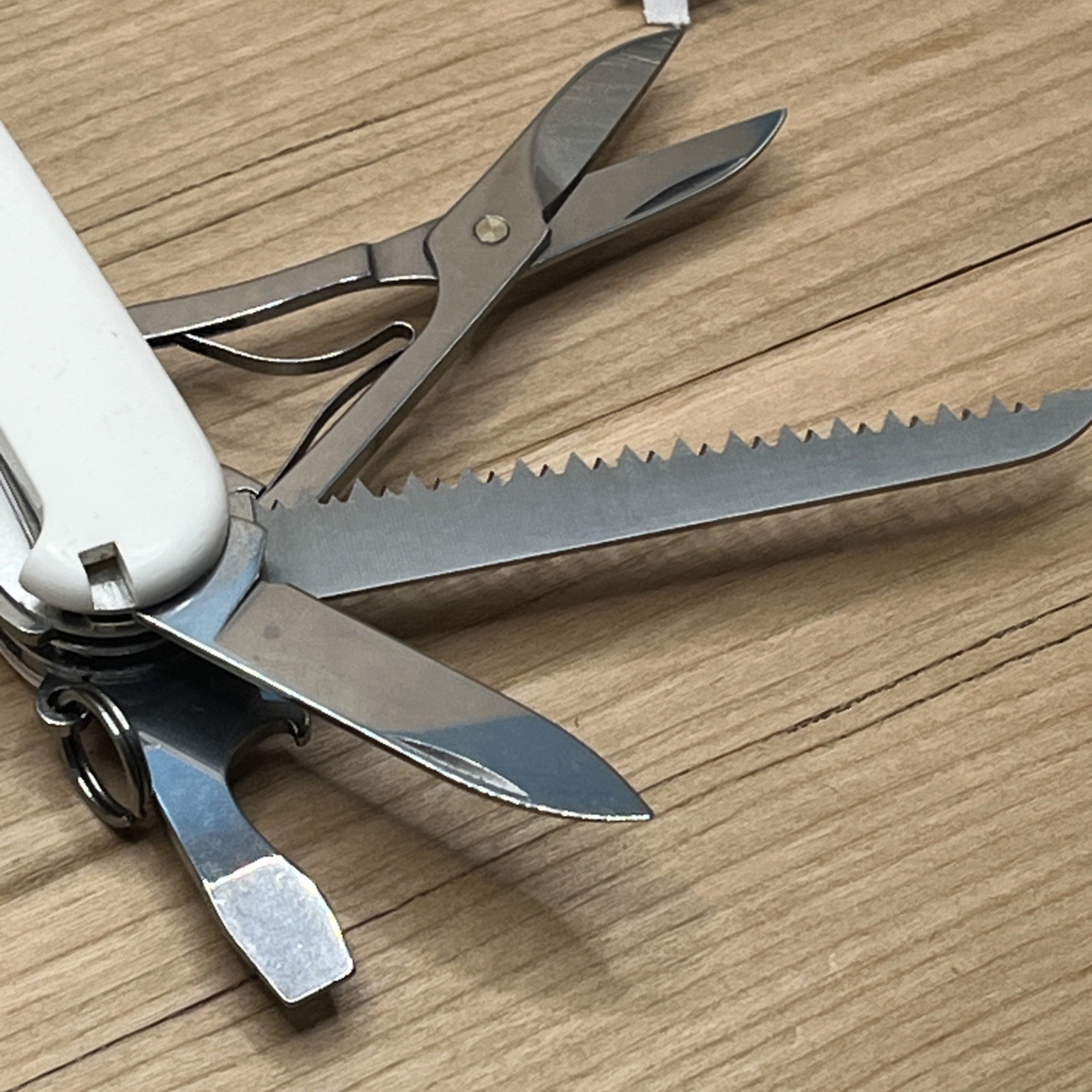 White Victorinox Swiss Army Huntsman Knife Multi Tool! US Seller Combined Ship