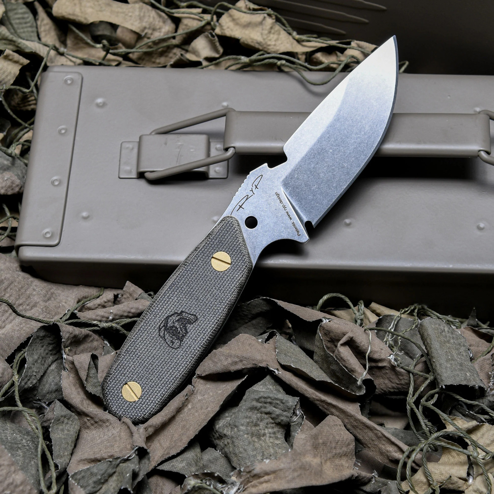 DPx Gear HEST Original Fixed Knife 3.13″ CPM MagnaCut Steel Blade Micarta Handle