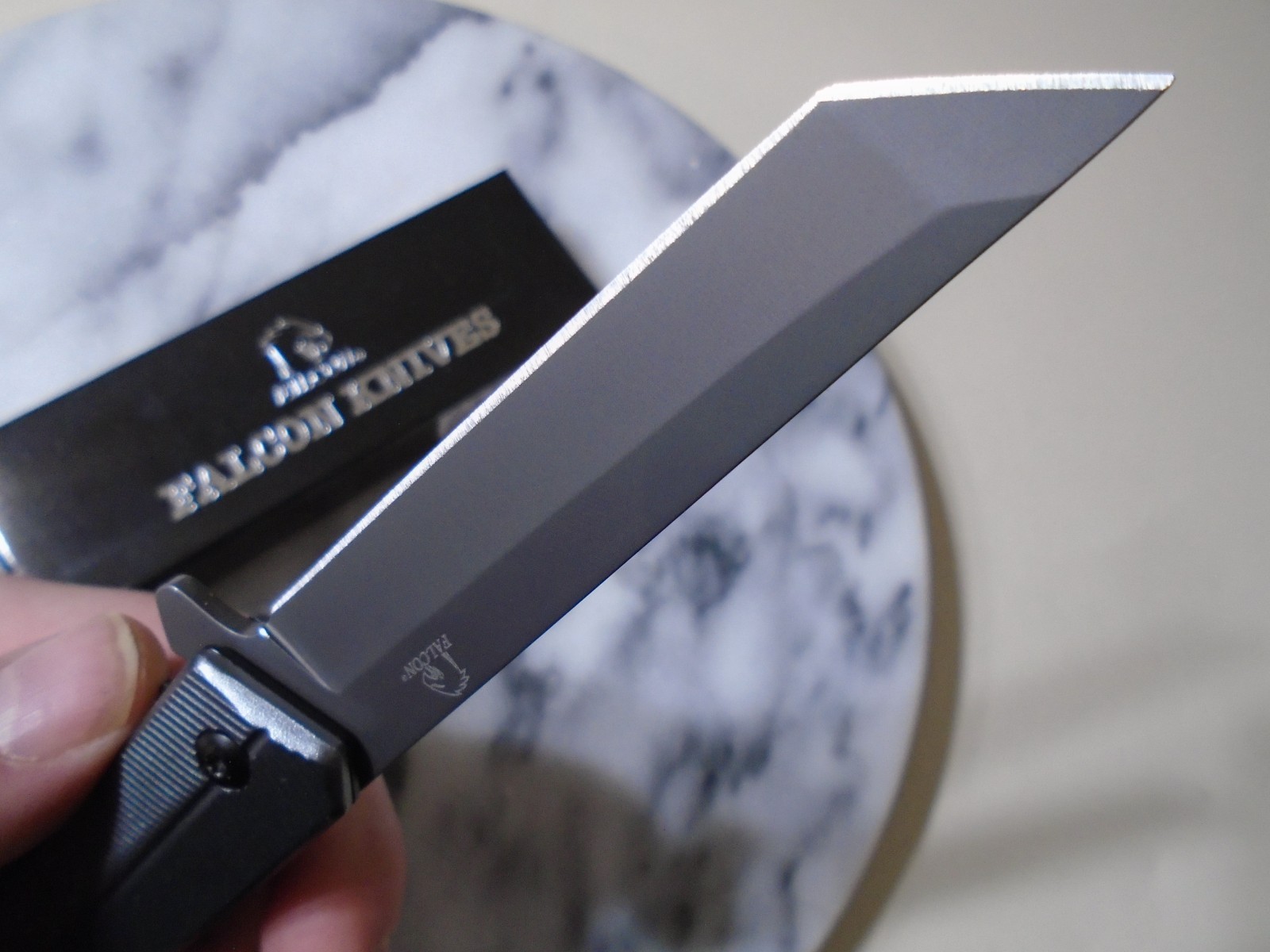 Falcon Assisted Open Tanto Pocket Knife Gray 440 Folder KS1315GY 8.20″ OA New