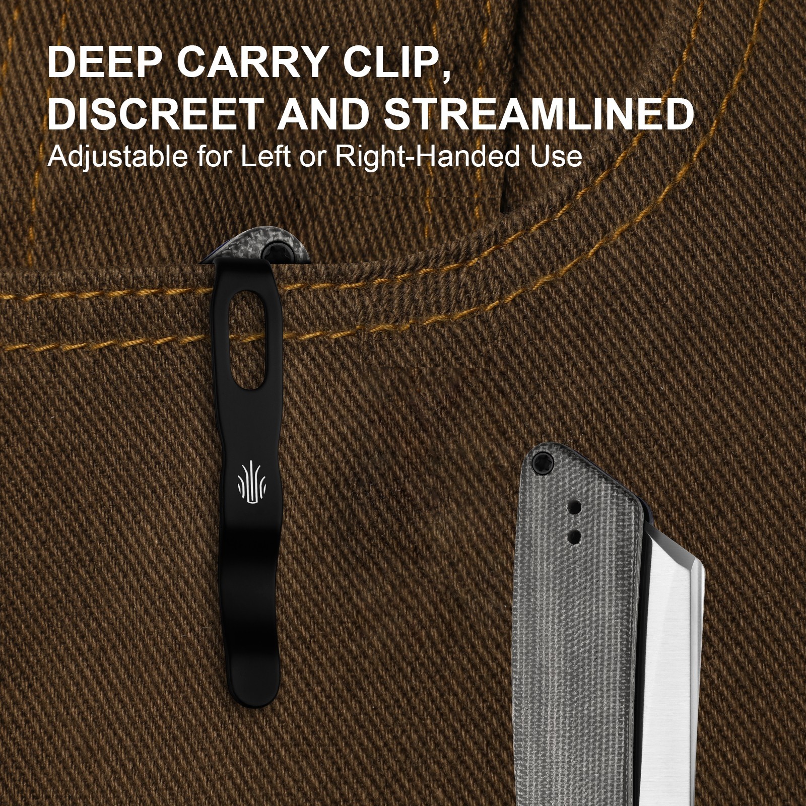 Kizer Madrac EDC Folding Pocket Knife Nitro-V Blade Micarta Handle V3693A3