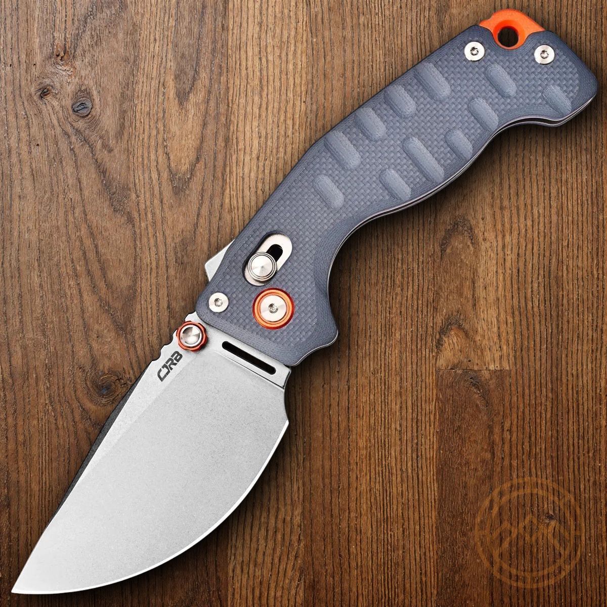 CJRB Doubletap Folding Knife 3⅞» D2 Tool Steel Drop Point Blade Blue G10 Handle
