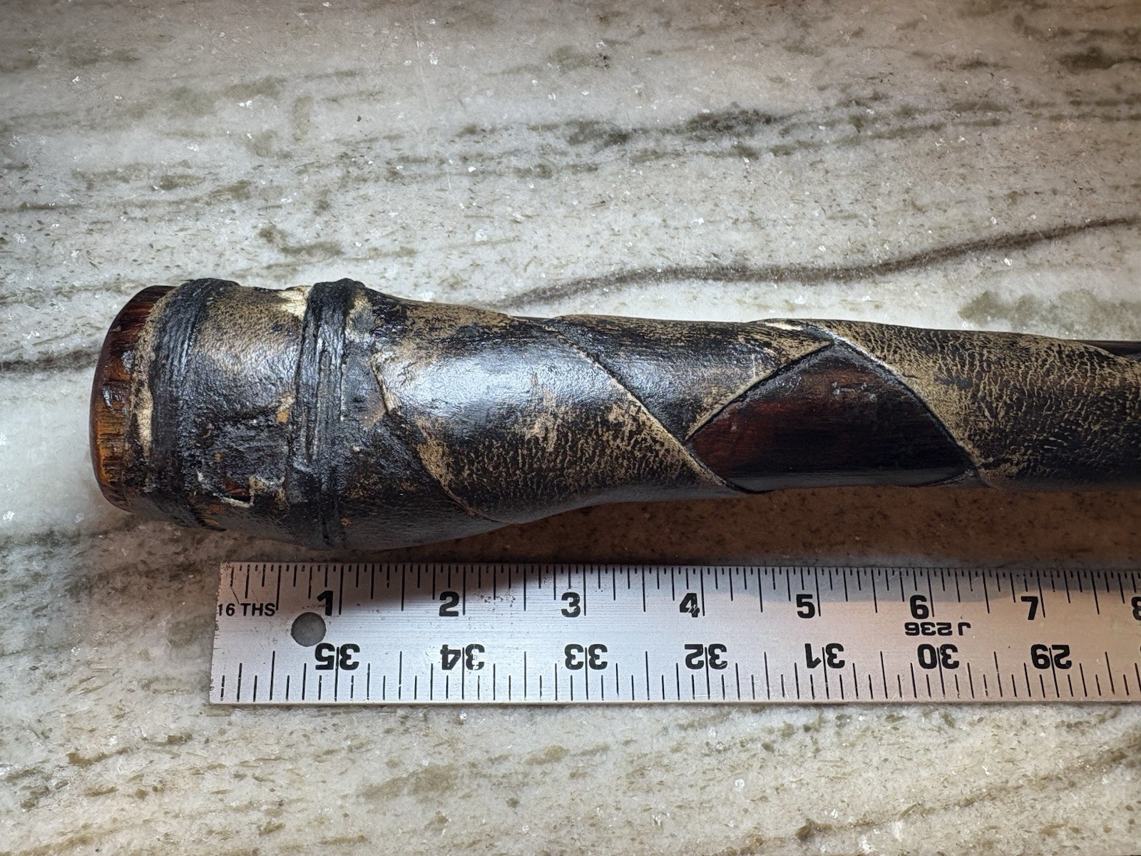 Fire Hardened Red Cedar Giant Woodpecker Effigy Two Handed Battle Club Crusher
