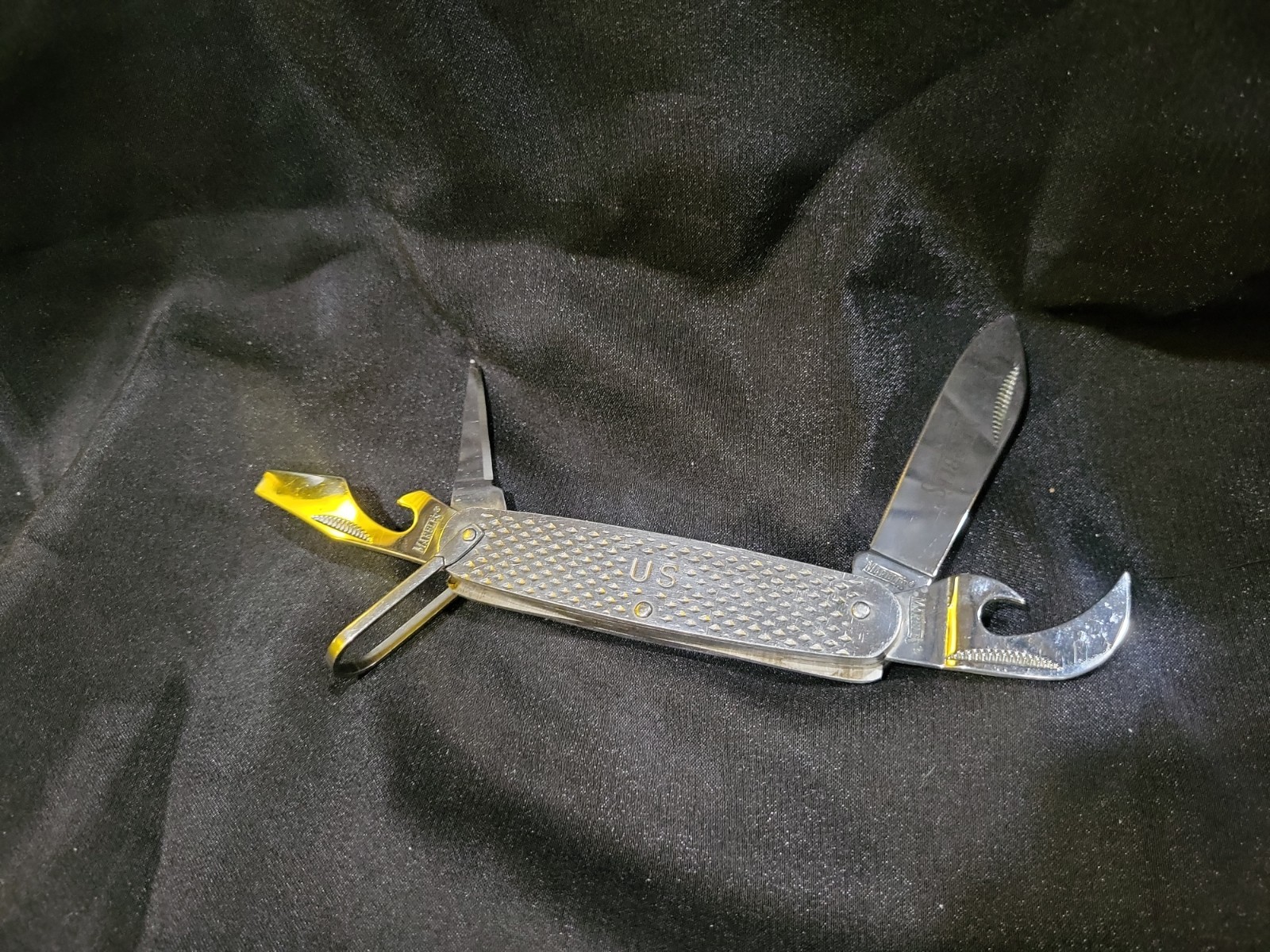 Marbles MR278 GI Utility Pocket Knife 4 Blade US Military Demo Style Stainless