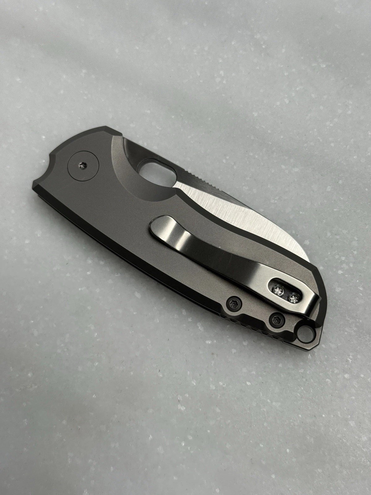 Urban EDC F5.5 Pocket Knife Full Ti M390 Flat Grind Rare Good Condition