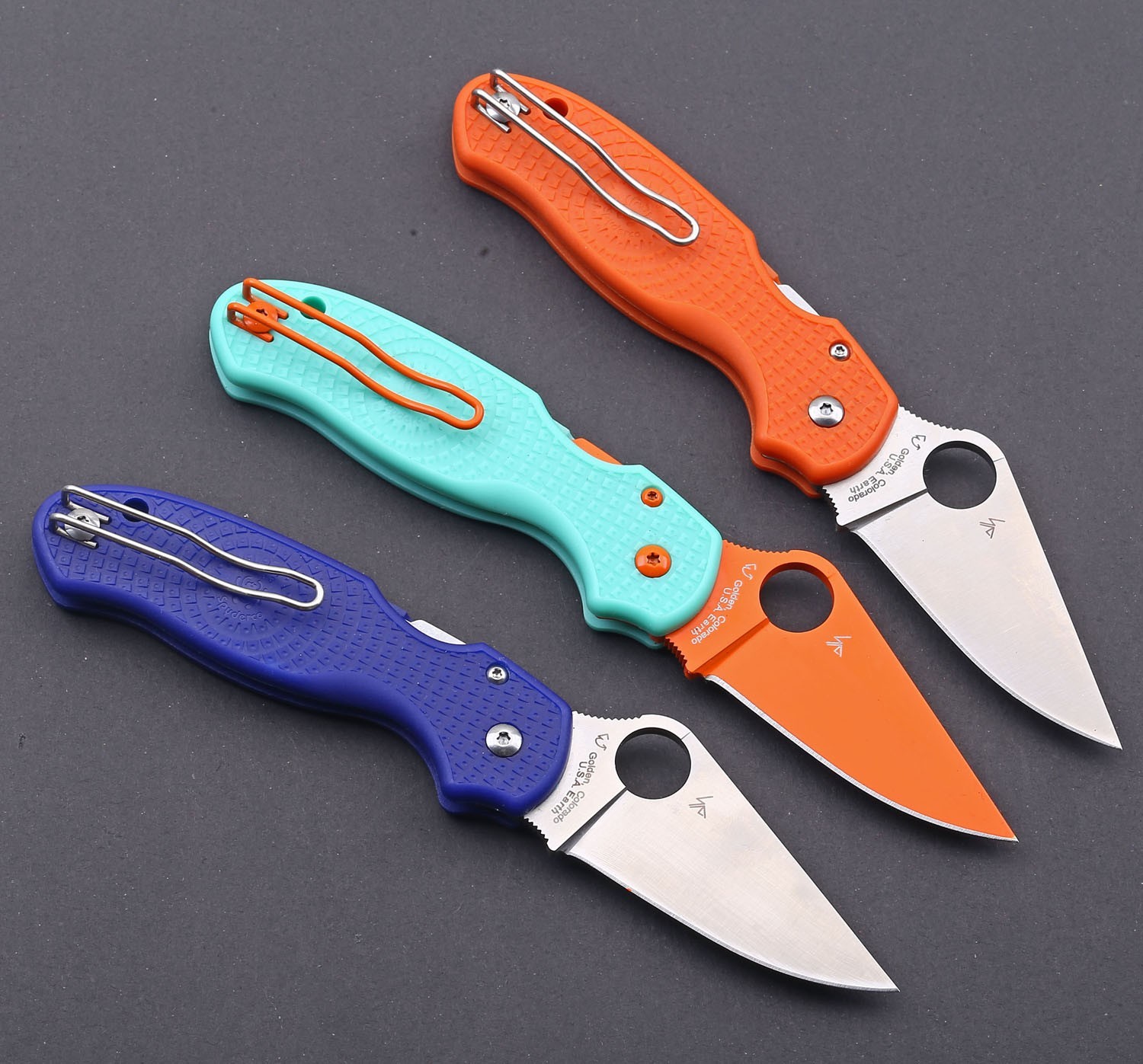 Orange Pocket Knife Folding Blade Pocket Knives Hunting Camping Edc Tool Nylon