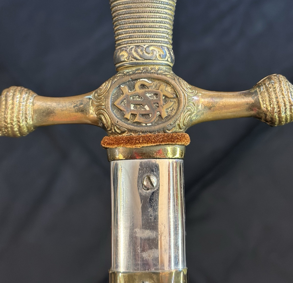 UNITED STATES MILITARY CADET SWORD WITH SCABBARD & SHEATH