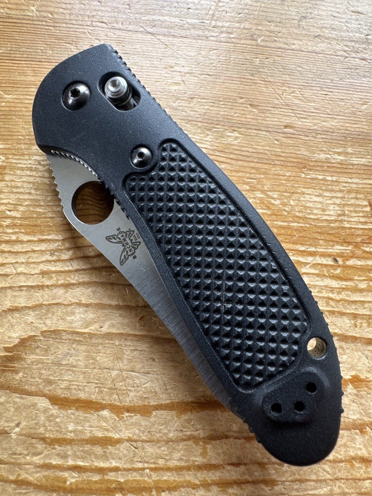 Benchmade Griptilian 550 Mel Pardue 154CM Folding Knife AXIS Lock Black Pocket
