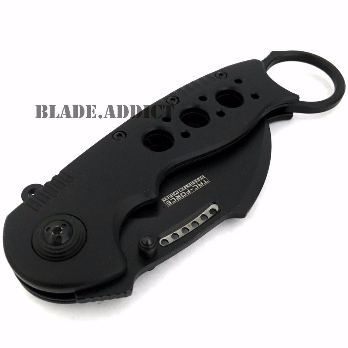 TAC FORCE Spring Open Assisted Black TACTICAL KARAMBIT CLAW Folding Pocket Knife