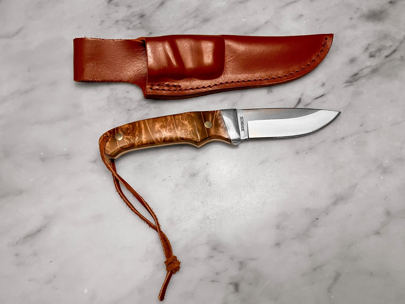 Schrade PHW Pro Hunter Full Tang Fixed Blade Knife & Sheath
