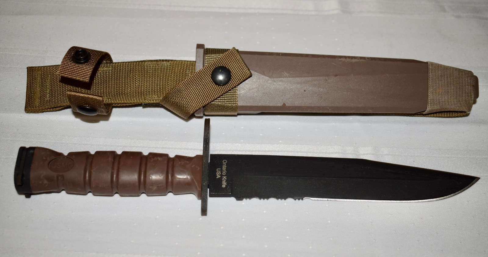 OKC-3S USMC Marine Corps Ontario Knife Survival Fighting Knife With Sheath