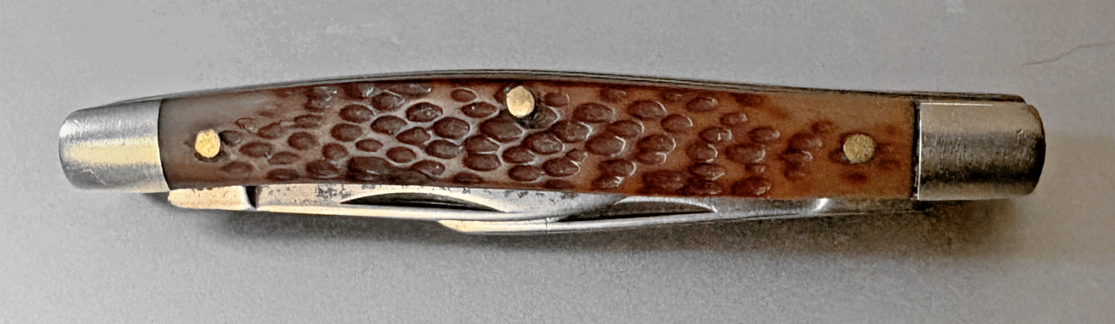 Vtg Frontier #4031 Small Stockman Pocket Knife; 1970s By Imperial USA; Orig. Box