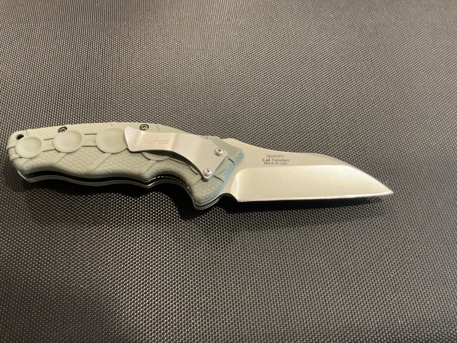 GRAY Kershaw 1820 “Needs Work Knife”