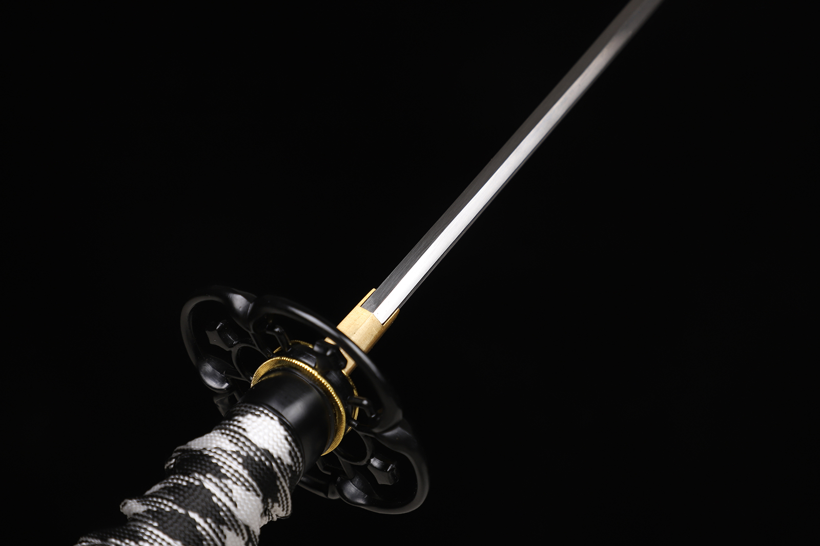 Polished Japanese Katana Samurai Sword Full Tang 9260 Spring Steel Razor Sharp