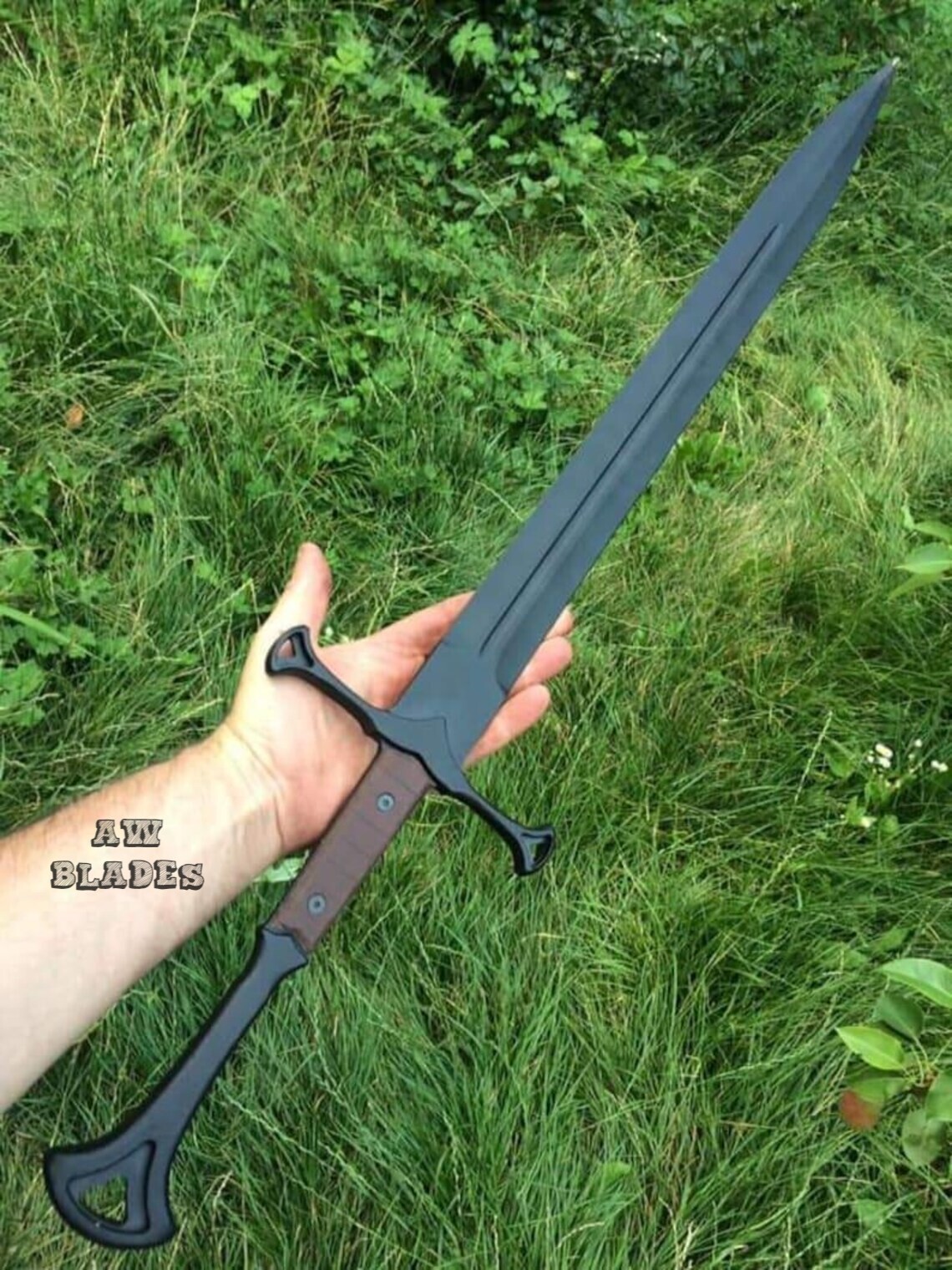 Hand Forged D2 Steel Sword Sharp Battle Ready Collective Medieval Sword + Sheath