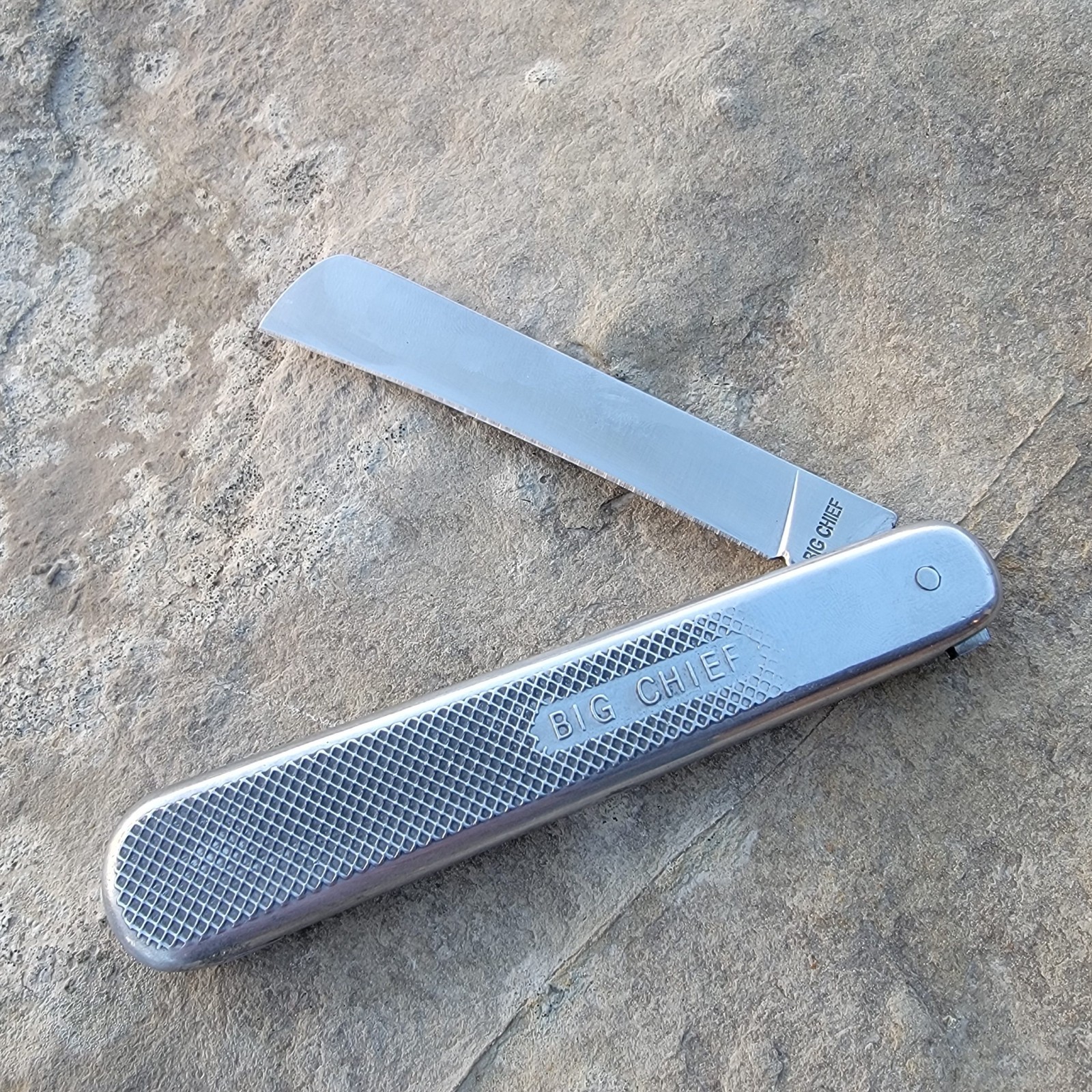 COOPER CUTLERY KNIVES USA BIG CHIEF STAINLESS STEEL DIVERS FOLDING KNIFE